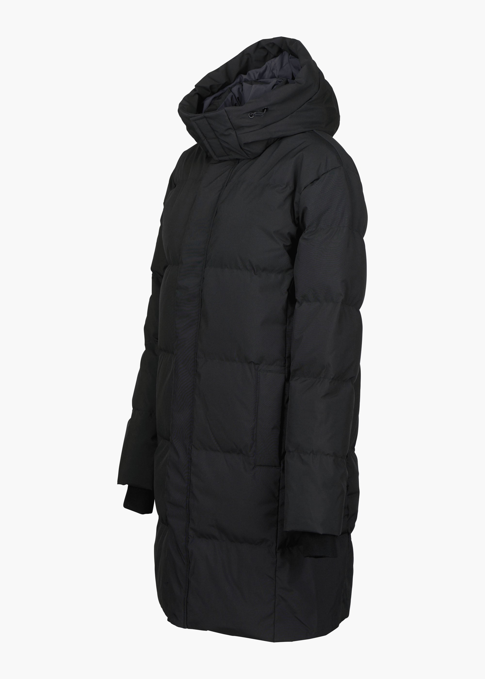 Ullr Down Hoodie Parka - background::white,variant::Black