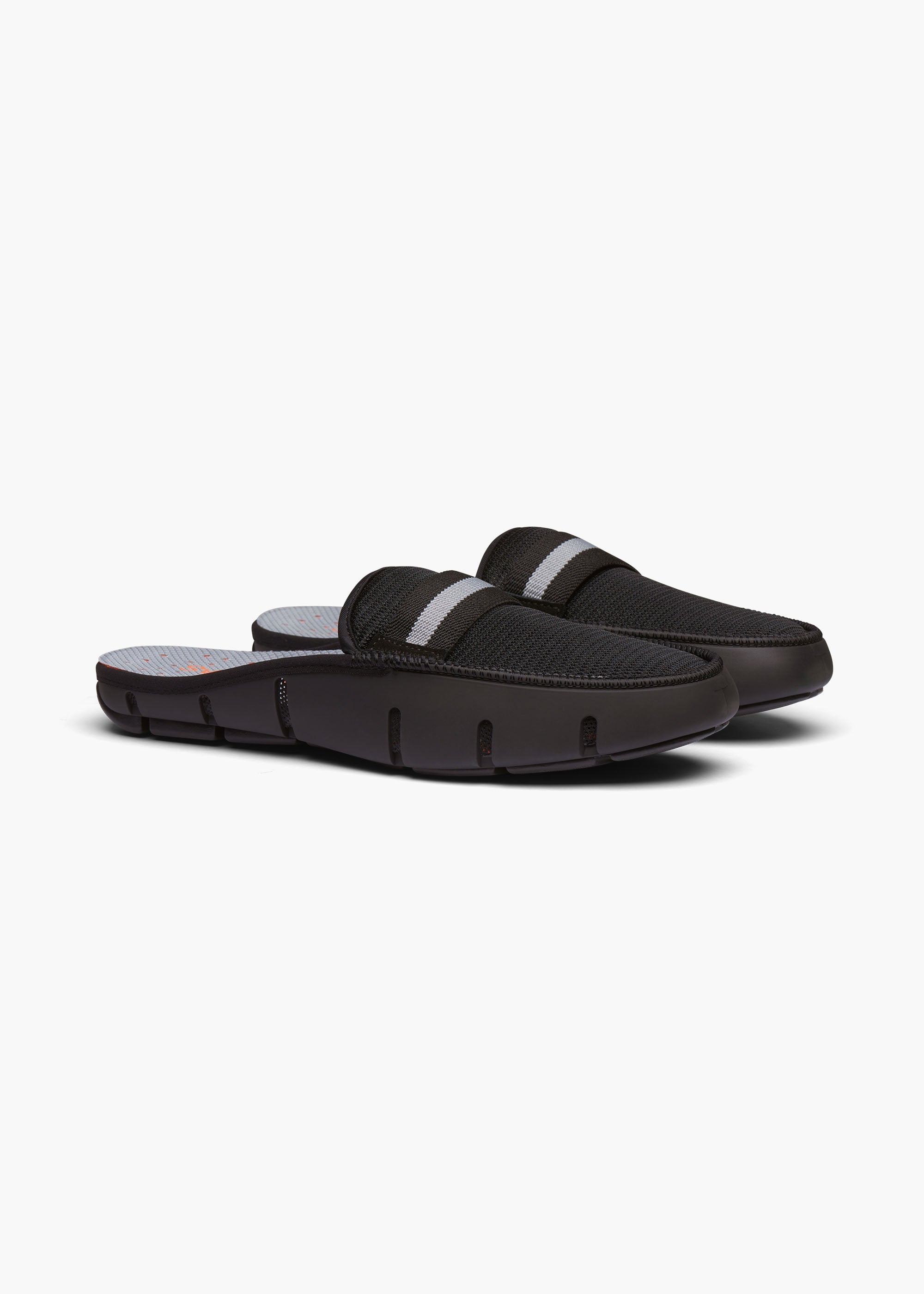 Slide Loafer - background::white,variant::Black Grey