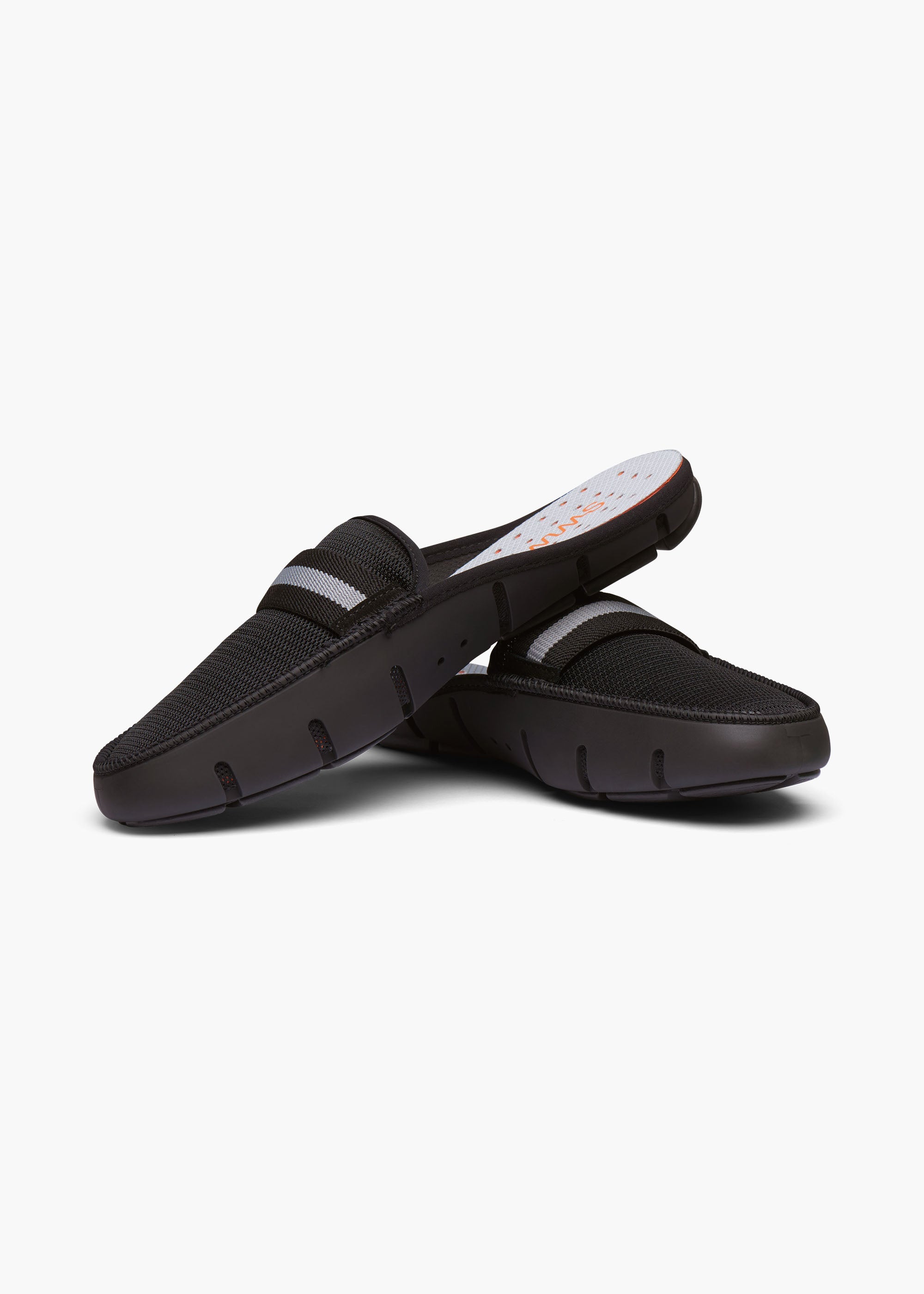 Slide Loafer - background::white,variant::Black Grey