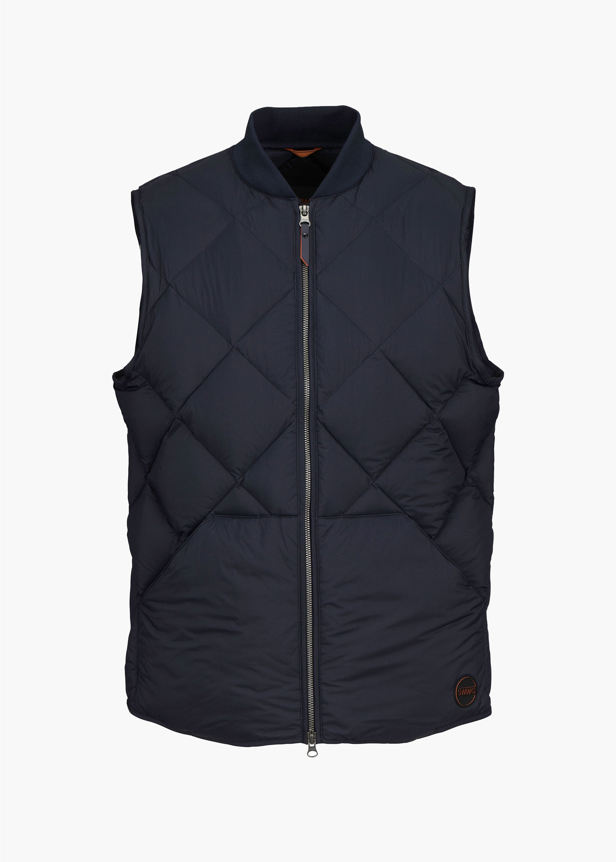 Myoko Down Vest - background::white,variant::Midnight