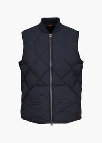 Myoko Down Vest - background::white,variant::Midnight