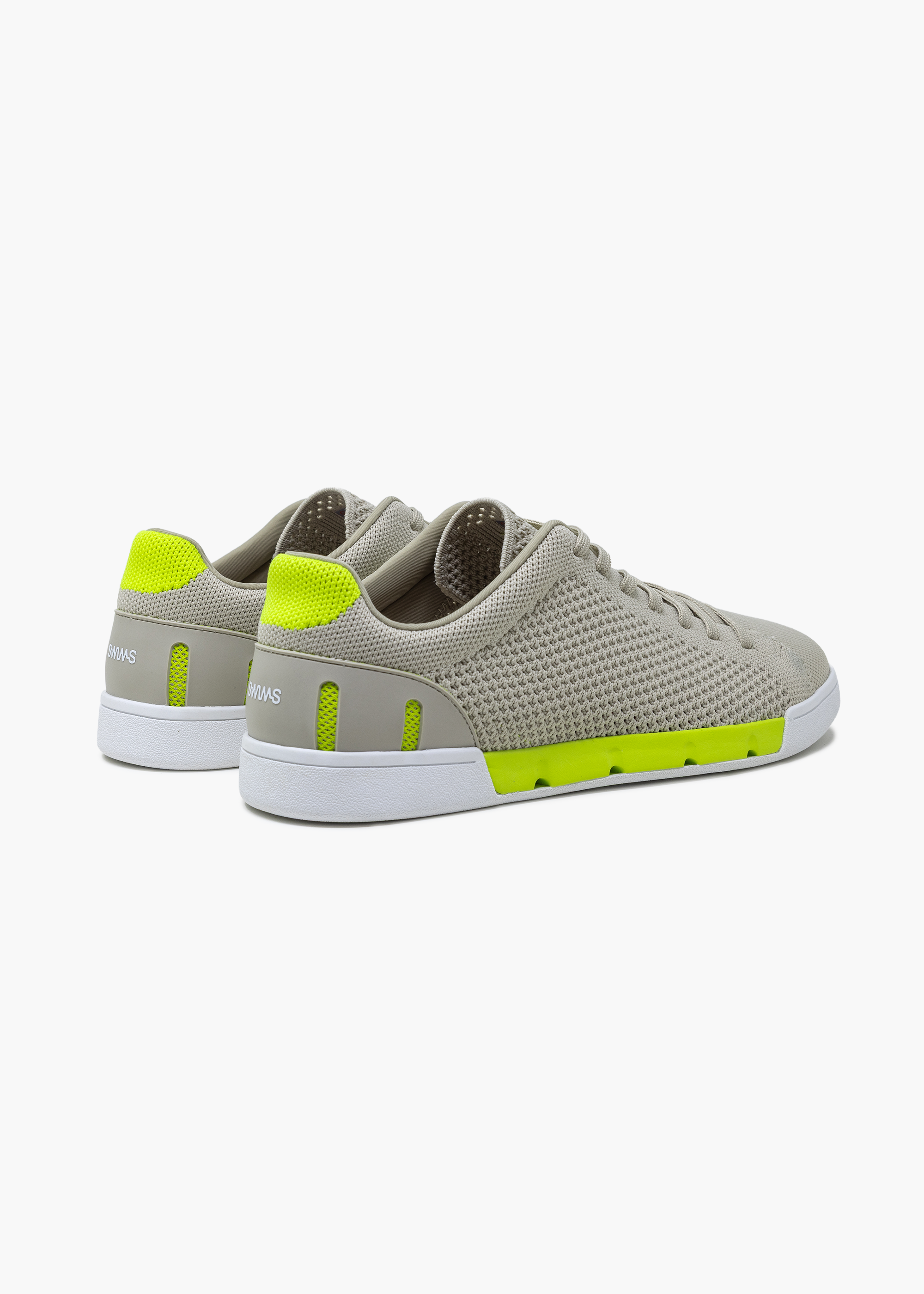 Breeze Tennis Knit - background::white,variant::Mist/Citron