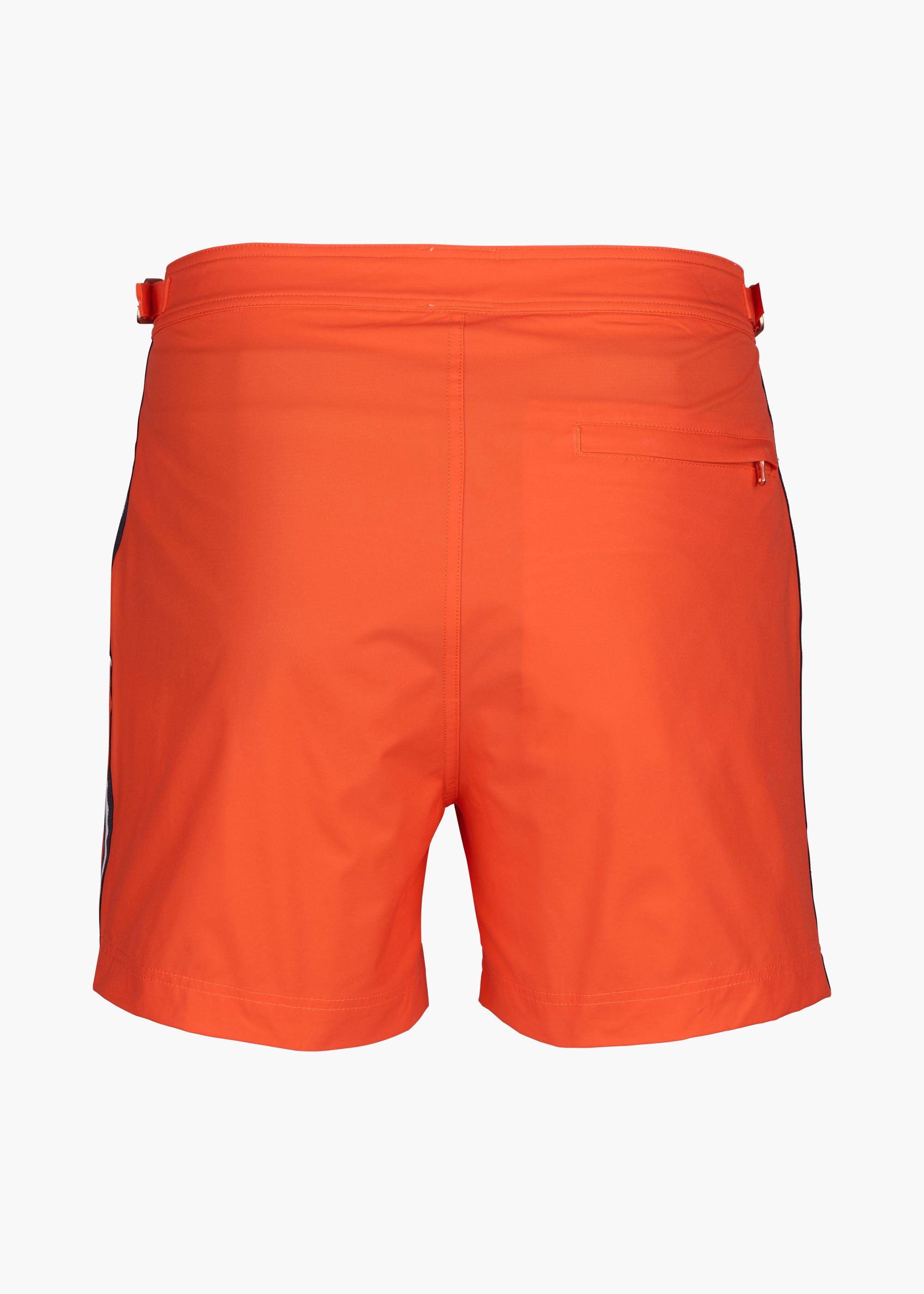Kyst Swim Trunk (5” Inseam) - background::white,variant::Milos SWIMS Orange