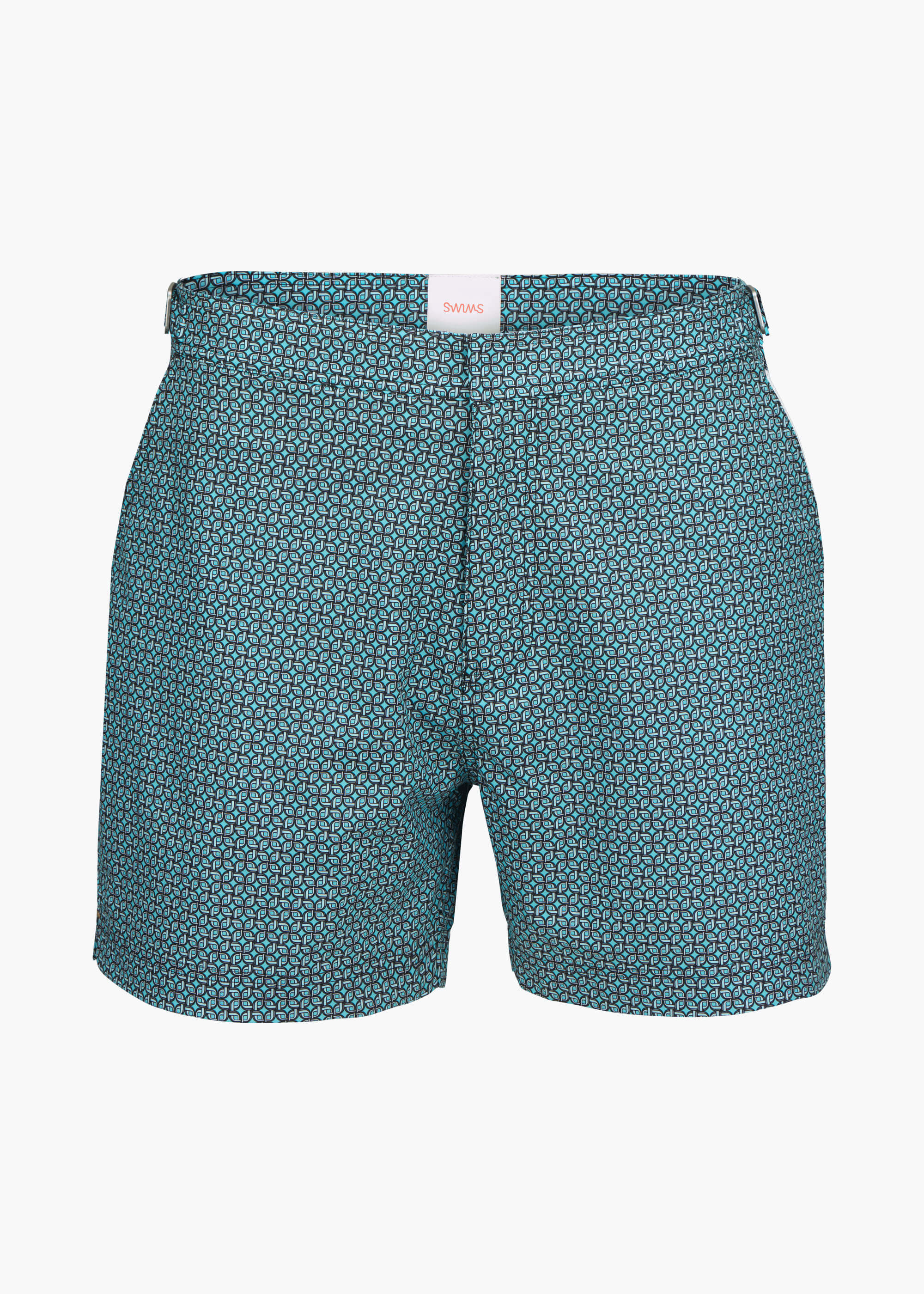 Kyst Swim Trunk (5” Inseam) - background::white,variant::Breeze Turquoise