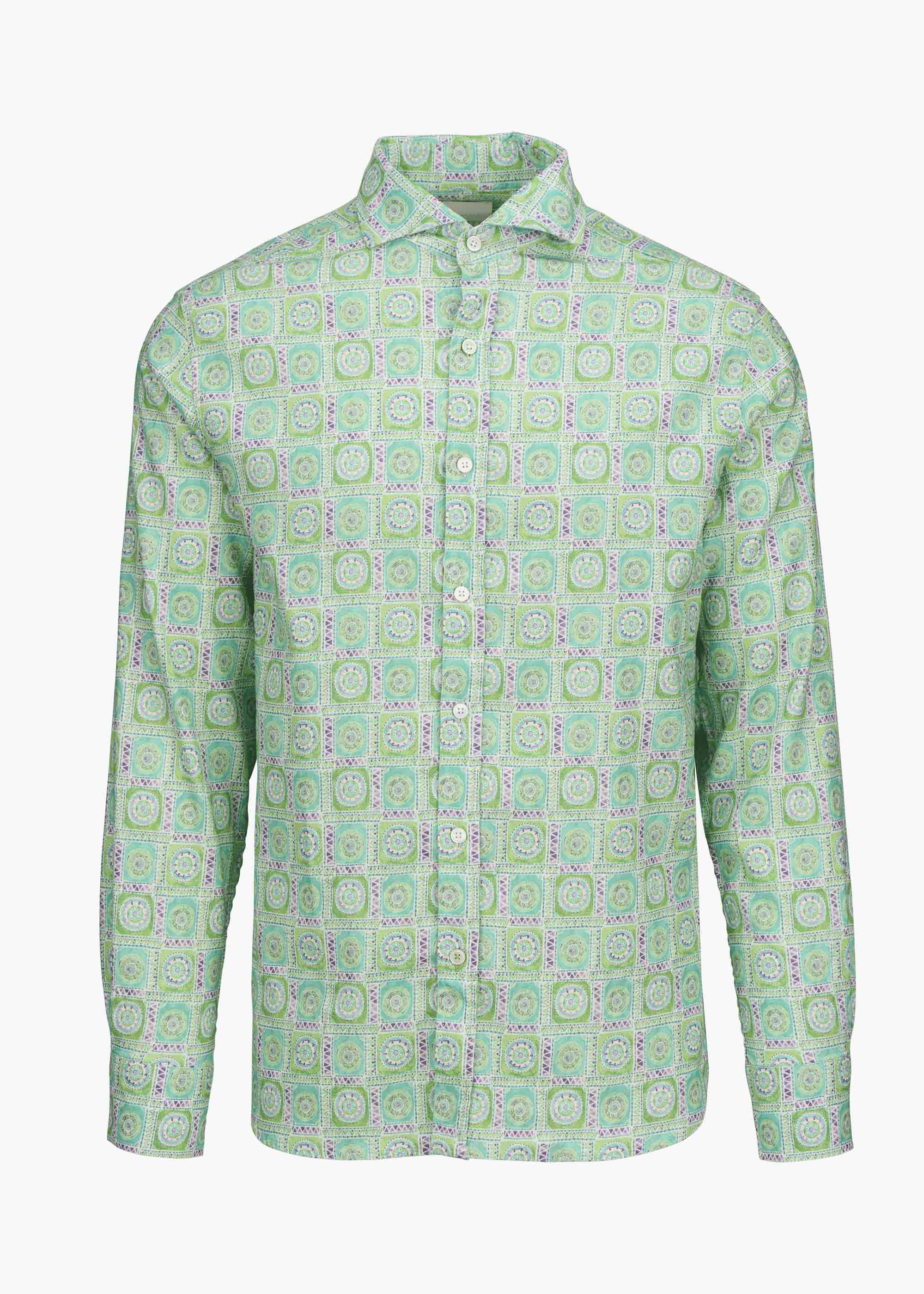 Breeze Linen Shirt - background::white,variant::Seashell