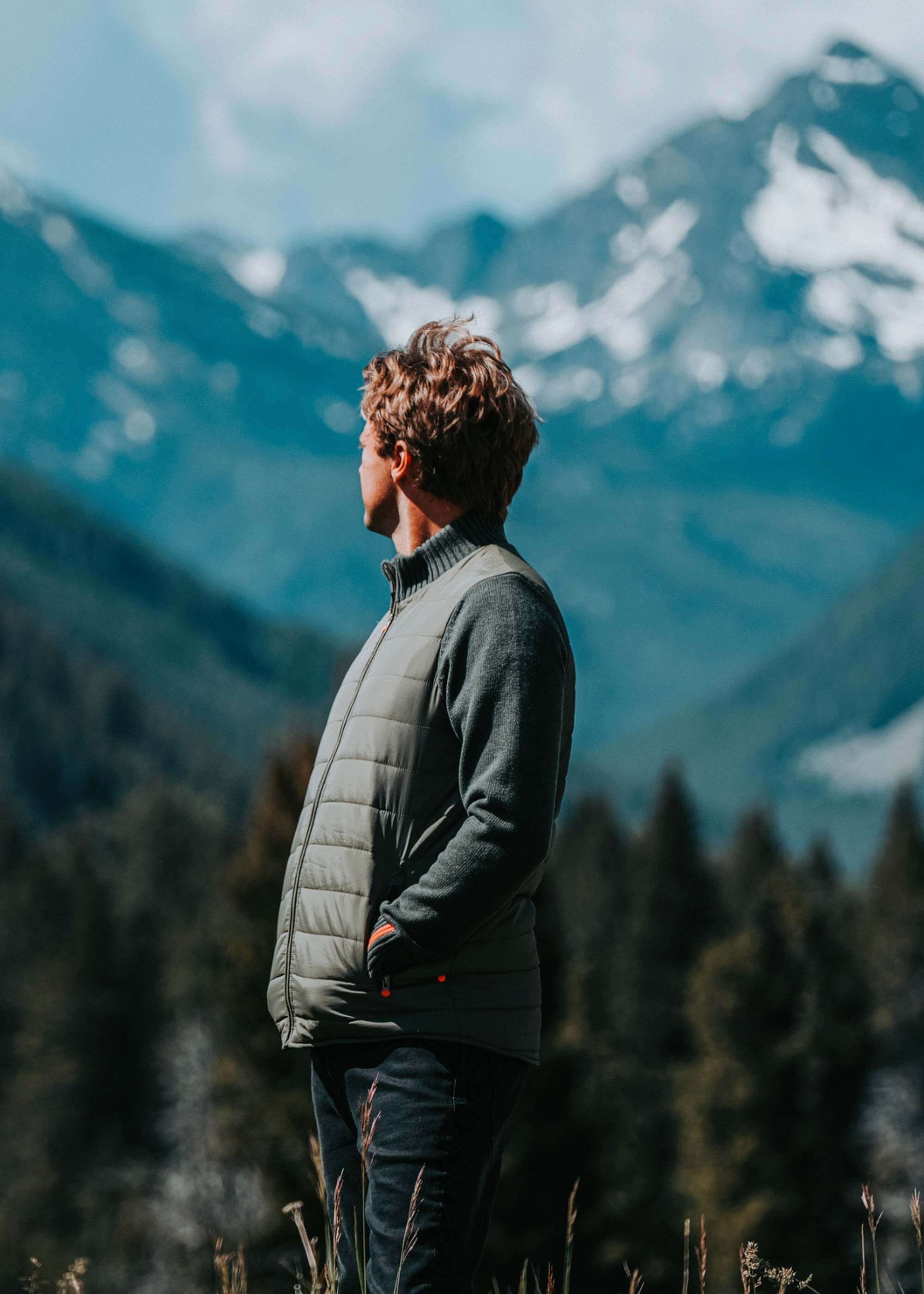 Mayer Sweater Jacket in Hickory for Mens | SWIMS | SWIMS