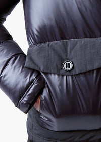 Lykke Hoodie Down Jacket - background::white,variant::Black