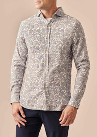 Thassos Sport Shirt - background::white,variant::Navy