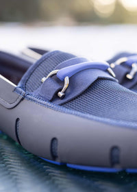 Sporty Bit Loafer - background::white,variant::Navy