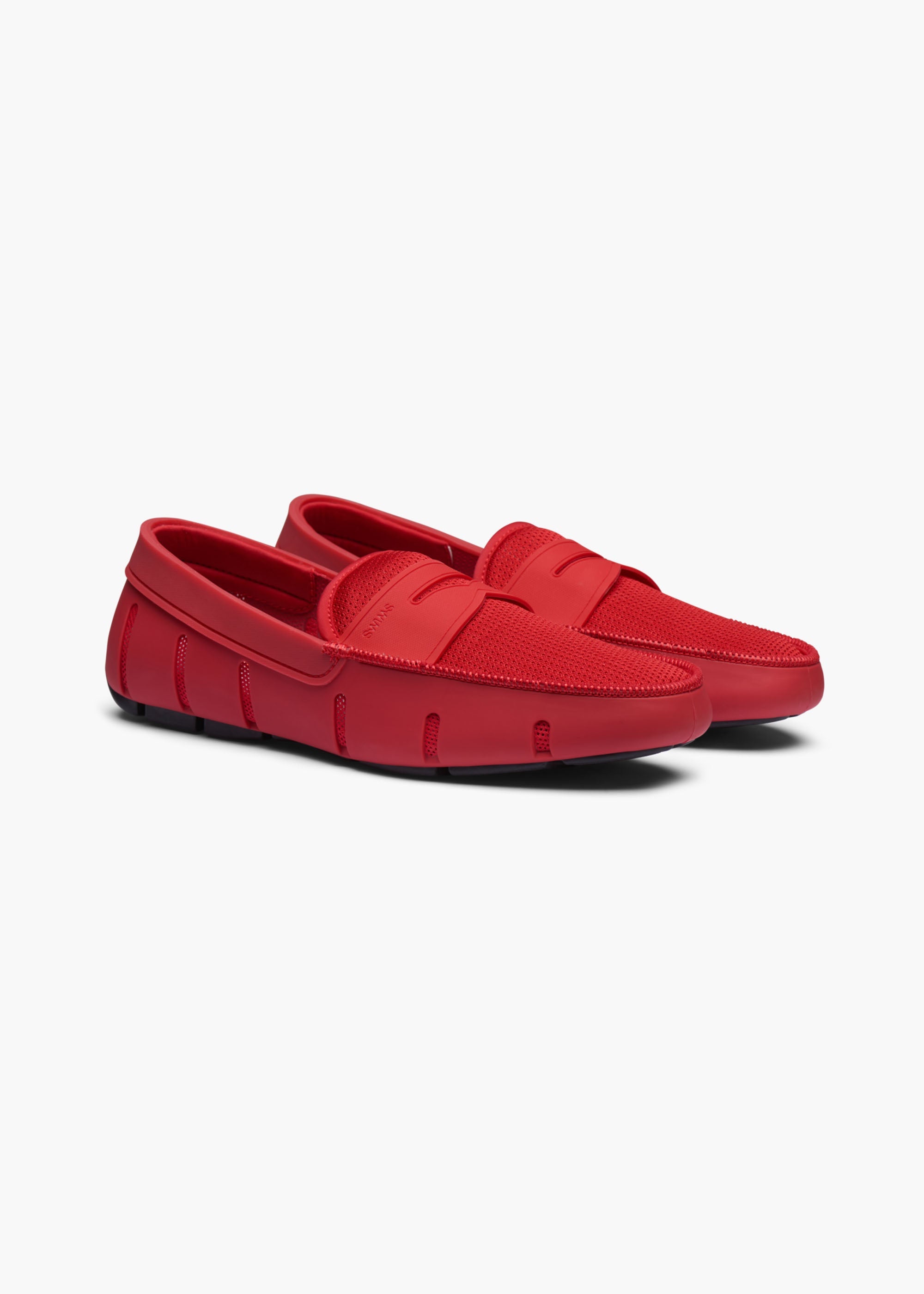 Penny Loafer in Octane Red - background::white,variant::Octane Red