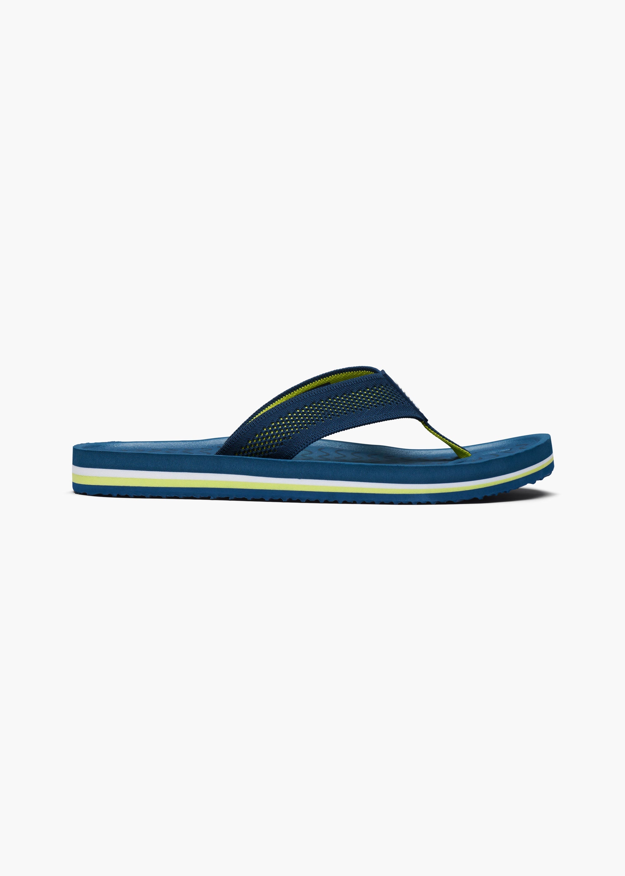 Napoli Flip Flop in Aegean Blue - background::white,variant::Aegean Blue