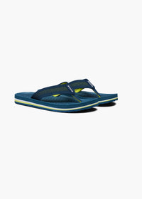 Napoli Flip Flop in Aegean Blue - background::white,variant::Aegean Blue