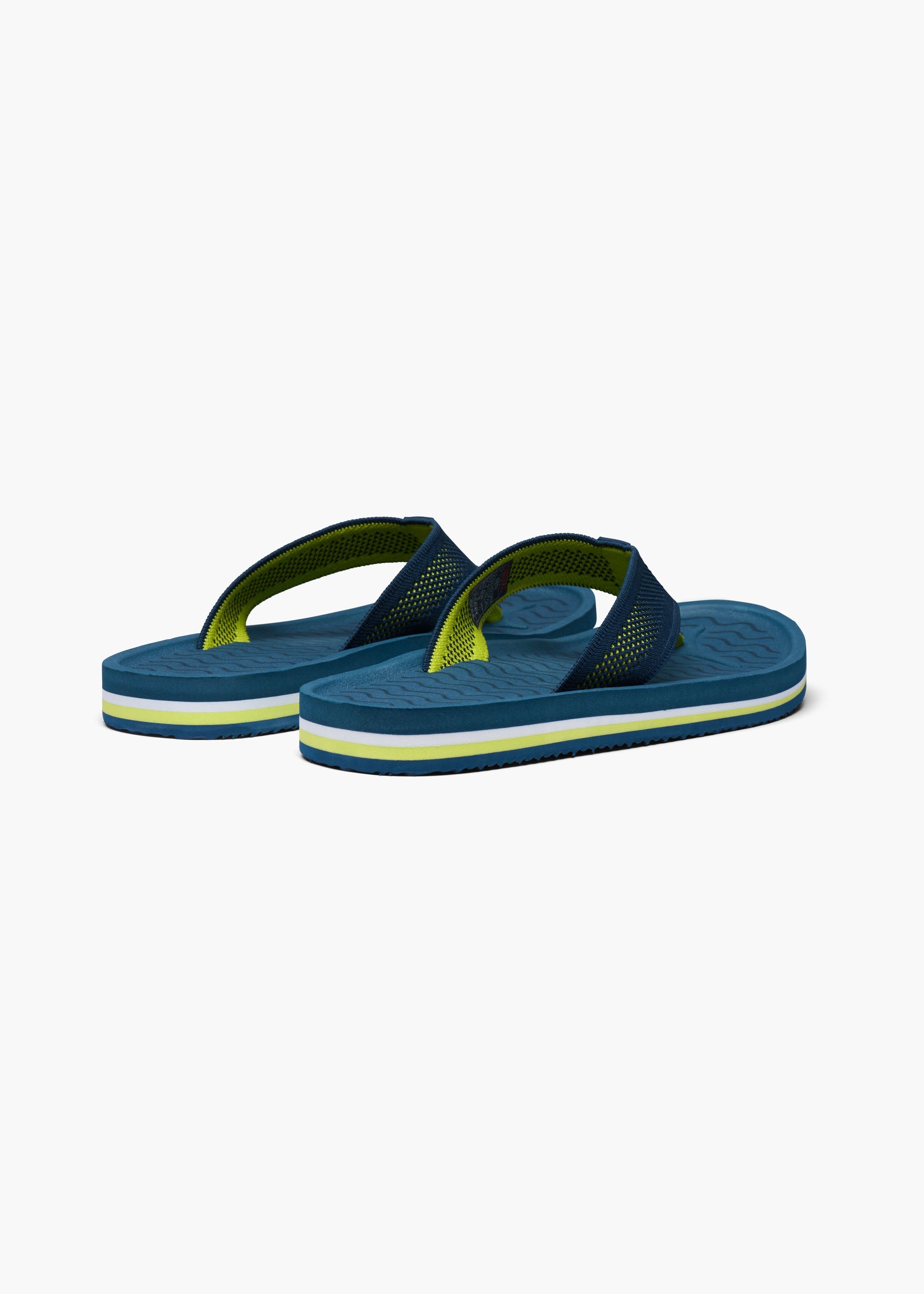 Napoli Flip Flop in Aegean Blue - background::white,variant::Aegean Blue
