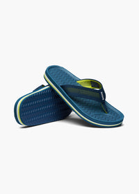 Napoli Flip Flop in Aegean Blue - background::white,variant::Aegean Blue