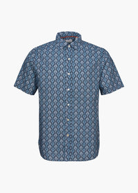 Porto Short Sleeve - background::white,variant::Navy