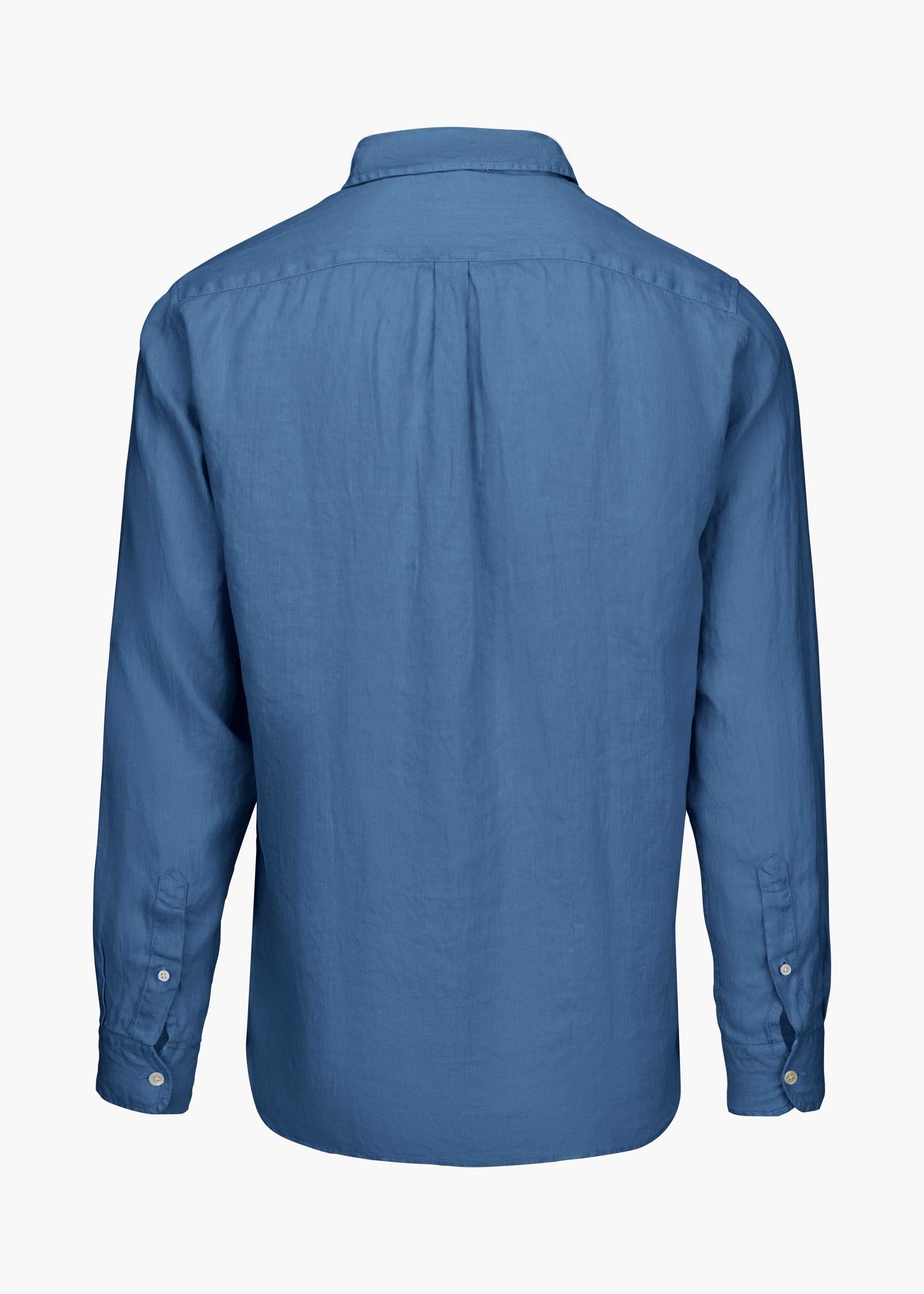 Amalfi Linen Shirt - background::white,variant::Tidal Blue