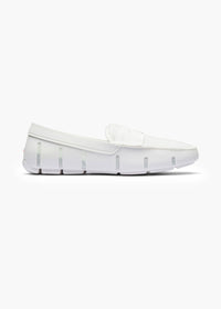Penny Loafer in White - background::white,variant::White