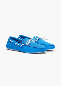 Braided Lace Loafer in Blue Skies - background::white,variant::Blue Skies