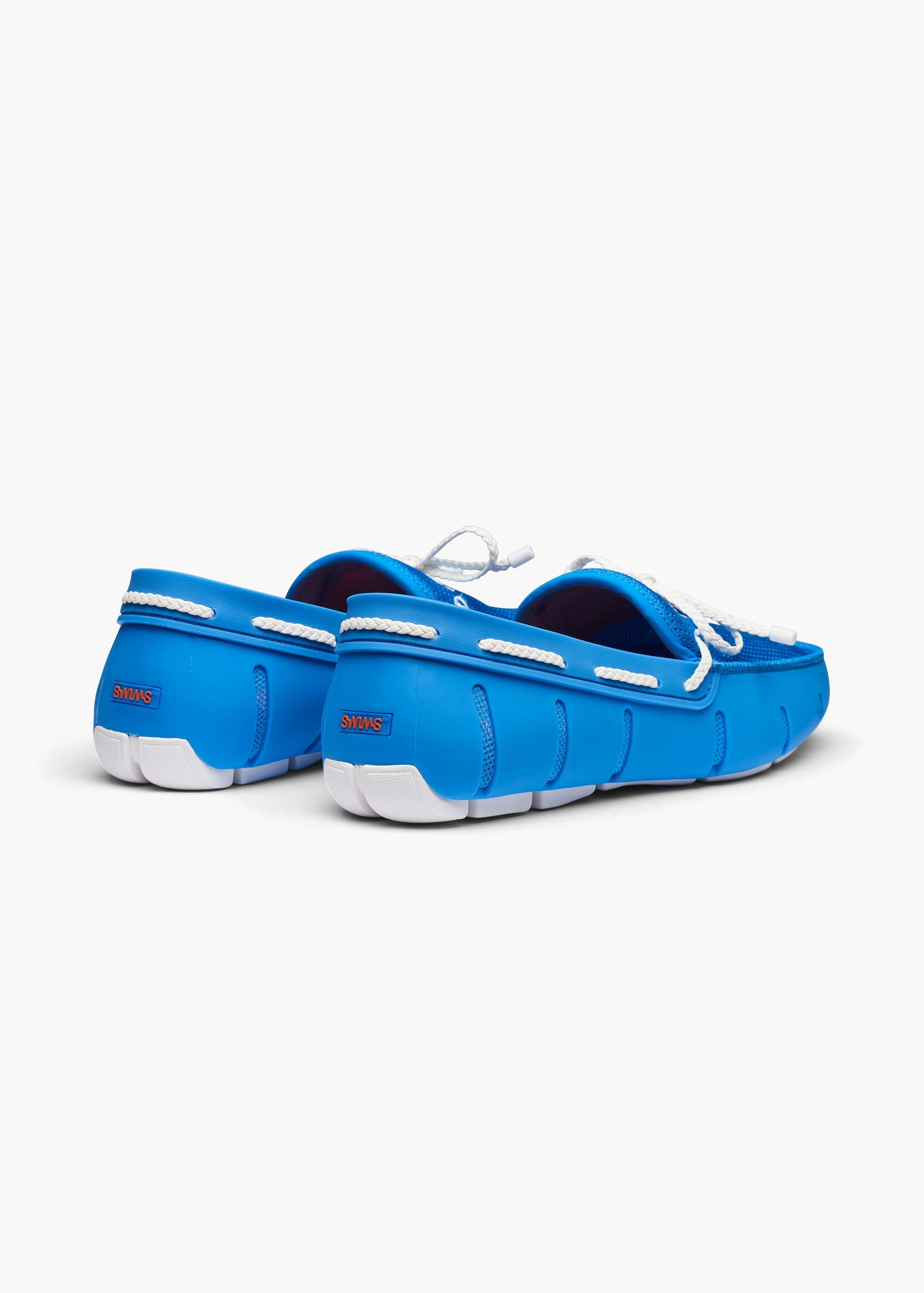 Braided Lace Loafer in Blue Skies - background::white,variant::Blue Skies
