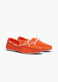 Braided Lace Loafer - background::white,variant::SWIMS Orange/White