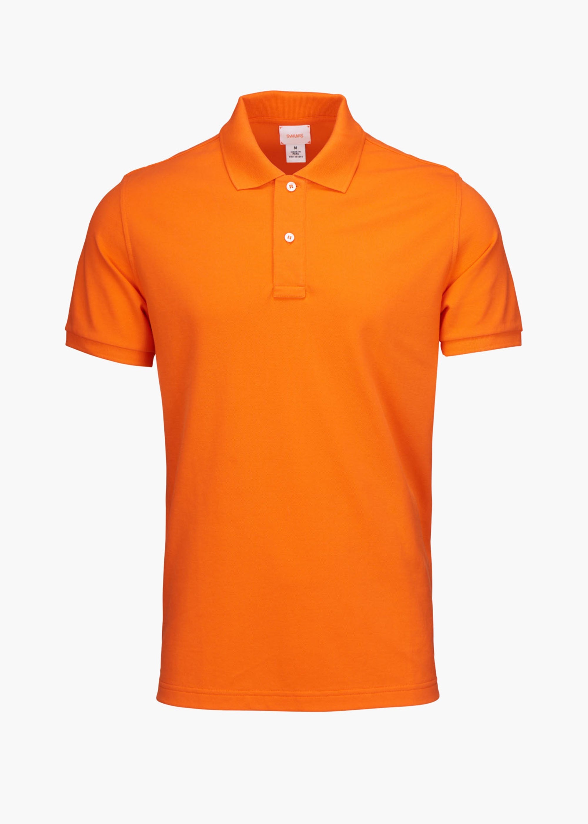 Sunnmore Polo - background::white,variant::SWIMS Orange