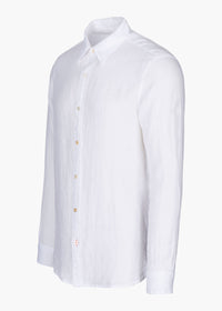 Amalfi Linen Shirt - background::white,variant::White